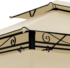 El Jardin - Partytent - 4x3 - Waterdicht Dak - Wanden - Beige Paviljoen 9 El Jardin - Partytent - 4x3 - Waterdicht Dak - Wanden - Beige Paviljoen -Tuinmeubelen 1200x1176 1