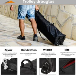 Easy Up Partytent - Partytent - Paviljoen - Partytent Opvouwbaar - Partytent 3x3 - Partytent Met Zijwanden - Inclusief Trolley - Waterdicht - UV 50+ Bescherming - Met Ramen - 16 Kg - Staal - Antraciet - 300 X 300 Cm 14 Easy Up Partytent - Partytent - Paviljoen - Partytent Opvouwbaar - Partytent 3x3 - Partytent Met Zijwanden - Inclusief Trolley - Waterdicht - UV 50+ Bescherming - Met Ramen - 16 Kg - Staal - Antraciet - 300 X 300 Cm -Tuinmeubelen 1200x1188