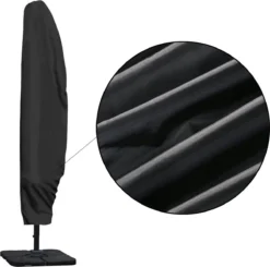 Parasolhoes Voor Zweefparasol - 265 Cm - Zwart - Waterbestendige Hoes Voor Parasol - Parasolhoes Staande Parasol Met Rits -Tuinmeubelen 1200x1189 2