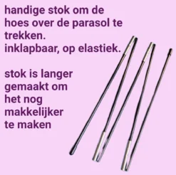 Parasolhoes Voor Zweefparasol–Waterdicht-met Rits En Stok-Superieure Kwaliteit-280cm X 81cm -Tuinmeubelen 1200x1197 10