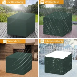 Kingsleeve Tuinmeubelhoes - Beschermhoes - Weerbestendig -308x138x89cm - Groen -Tuinmeubelen 1200x1199 7