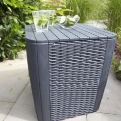 ALLIBERT Keter Luzon Opbergtafel - 39x39x43cm - Donkergrijs -Tuinmeubelen 1200x1200 1073