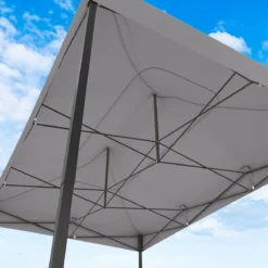 LifeGoods Partytent - 3x4.5 M - Zijwanden - Easy Up - Opvouwbaar - Waterdicht - Draagtas Met Wieltjes - Donkergrijs -Tuinmeubelen 1200x1200 110