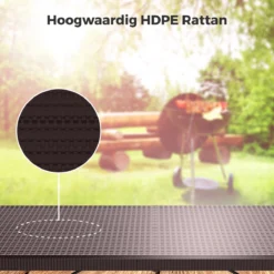 LifeGoods Klaptafel - Inklapbaar - 180 Cm - 6 Tot 8 Personen - Bruin -Tuinmeubelen 1200x1200 1159