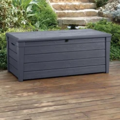 Keter Brightwood Opbergbox - 455L - 145x69,7x60,3 Cm - Grafiet -Tuinmeubelen 1200x1200 121