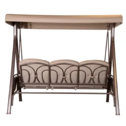 SORARA® Luxe Schommelbank Met Zonnescherm - Bruin - Zware Kwaliteit. 10 SORARA® Luxe Schommelbank Met Zonnescherm - Bruin - Zware Kwaliteit. -Tuinmeubelen 1200x1200 1210