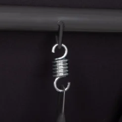 Springos Schommelbank | Linda-Schommel | 3-zits | Waterafstotend | Inclusief 2 Kussens | Verstelbare Luifel | 162 X 200 X 120 Cm | Zwart -Tuinmeubelen 1200x1200 1243