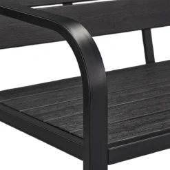 Relaxdays Tuinbank Met Kussen - 2 Zits Buitenbank Metaal - Balkonbank Kunststof - Voortuin -Tuinmeubelen 1200x1200 1248