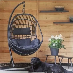 Hangstoel Sturdy Frame Zwart -Tuinmeubelen 1200x1200 182