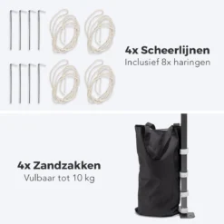 LifeGoods Partytent - 3x3 M - Zijwanden - Easy Up - Opvouwbaar - Waterdicht - Draagtas Met Wieltjes - Donkerblauw -Tuinmeubelen 1200x1200 216