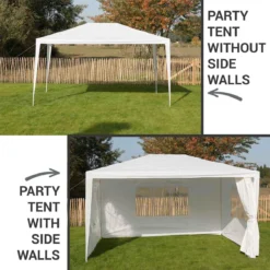 MaxxGarden Partytent - Paviljoen - 3x4m - Incl. Zijwanden - Waterdicht - Wit -Tuinmeubelen 1200x1200 241