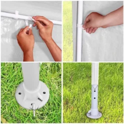 MaxxGarden Partytent - Paviljoen - 3x6m - Incl. Zijwanden - Waterdicht - Wit -Tuinmeubelen 1200x1200 256