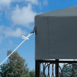 Casaria Paviljoen Lorca 3x3m - UV-bescherming 50+ Metaal - Antraciet -Tuinmeubelen 1200x1200 259