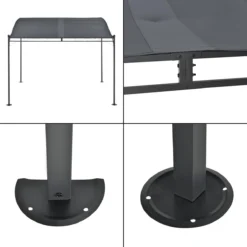 Pergola Tuinpaviljoen 300x250x243 Cm Antraciet Donkergrijs -Tuinmeubelen 1200x1200 289