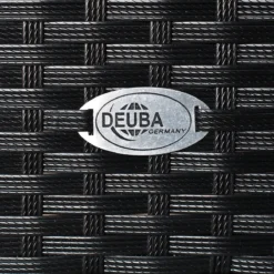 Deuba Polyrattan Tuinset Verona - 6 Stoelen + 1 Tafel Zwart -Tuinmeubelen 1200x1200 31