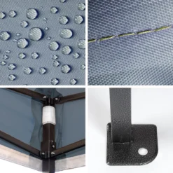 LifeGoods Partytent - 3x3 M - Easy Up - Opvouwbaar - Waterdicht - Draagtas Met Wieltjes - Donkerblauw -Tuinmeubelen 1200x1200 319