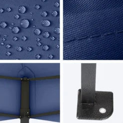 LifeGoods Partytent - 3x4.5 M - Easy Up - Opvouwbaar - Waterdicht - Draagtas Met Wieltjes - Donkerblauw 13 LifeGoods Partytent - 3x4.5 M - Easy Up - Opvouwbaar - Waterdicht - Draagtas Met Wieltjes - Donkerblauw -Tuinmeubelen 1200x1200 335