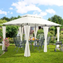El Jardin - Partytent - 4x3 - Waterdicht Dak - Wanden - Beige Paviljoen 10 El Jardin - Partytent - 4x3 - Waterdicht Dak - Wanden - Beige Paviljoen -Tuinmeubelen 1200x1200 348