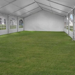 Hoogwaardige Partytent 3x6 M Van 240 G/m² PE Zeil Tuintent Feesttent Waterdicht In Wit -Tuinmeubelen 1200x1200 369