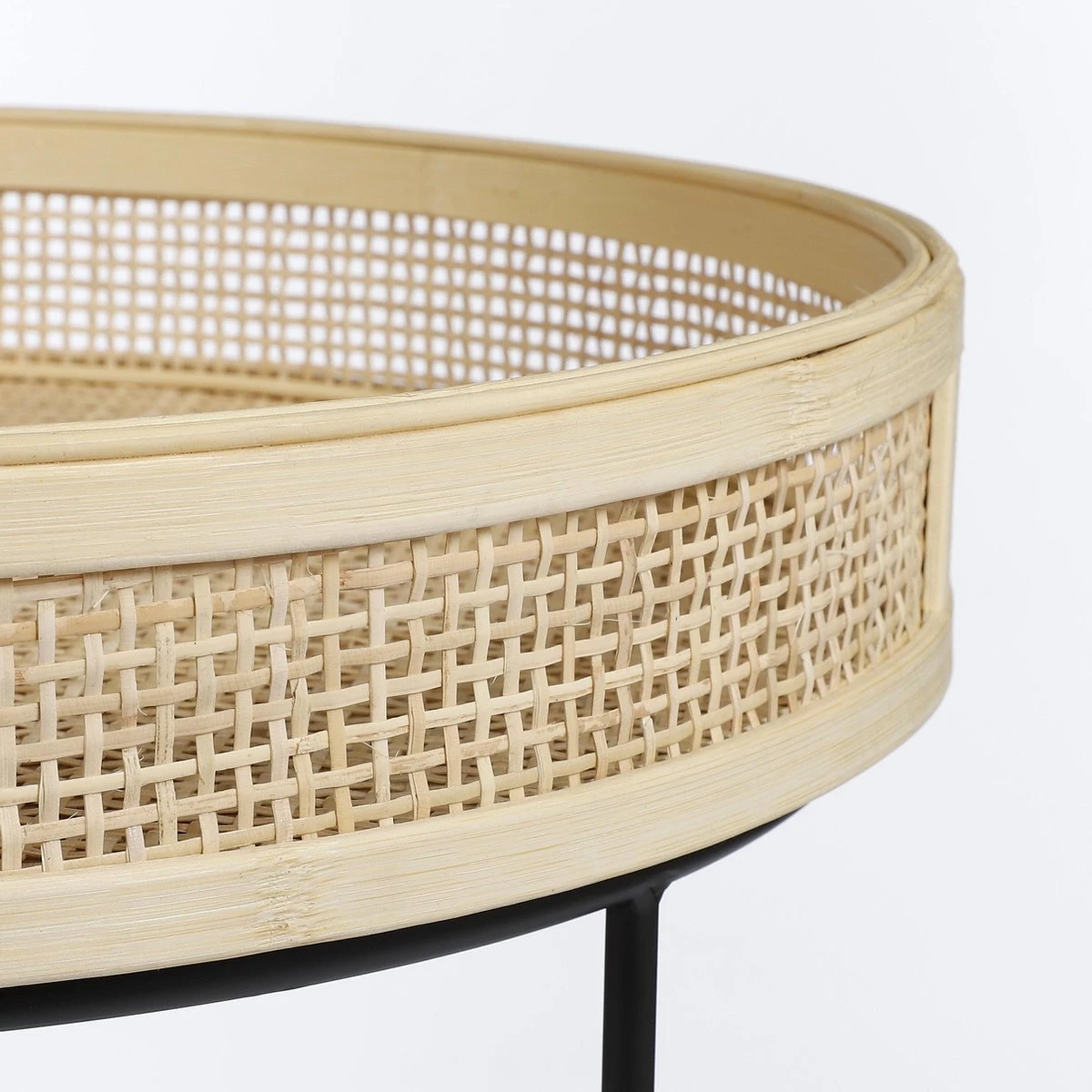 Mica Decorations Leandro Bijzettafel - Set Van 2 - H45 X Ø45 Cm - Zwart 2 Mica Decorations Leandro Bijzettafel - Set Van 2 - H45 X Ø45 Cm - Zwart - Afbeelding 2