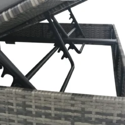 Prolenta Premium - Loungebed Met Parasol Poly Rattan Grijs -Tuinmeubelen 1200x1200 425