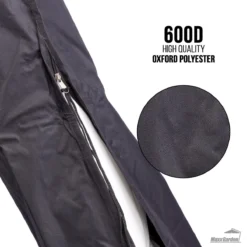 MaxxGarden Parasolhoes - Afdekhoes Voor Zweefparasol - Beschermhoes - 200-400 Cm - Met Rits En Trekkoord - Zwart -Tuinmeubelen 1200x1200 52