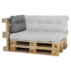 2L Home & Garden Rugkussen Metro Grijs - 60 X 40cm -Tuinmeubelen 1200x1200 571