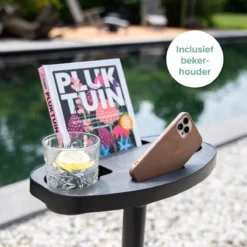 Vita5 Hangmat Met Standaard En Spreidstok – 2 Persoons – Incl. Bekerhouder - Afneembaar Kussen – Uv-bestendig – Lichtgrijs -Tuinmeubelen 1200x1200 579