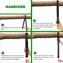 4House Ophang Koord Voor Hangmat, Hangstoel / Schommel - Hangmat Bevestigingsset Inclusief Haken - Karabijnhaak - Hangmat Standaard -Schommelophangset - Hangmat Ophangsysteem -150cm - Tot 1000kg - Boomvriendelijke Hangmat Ophangset - Set Van 2Stuks -Tuinmeubelen 1200x1200 639