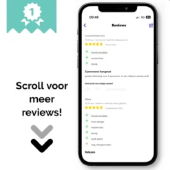 Dubbele Hangmat Blauw - 1 Of 2 Persoons - Lig Oppervlak 190x150cm - Lengte 260cm -Tuinmeubelen 1200x1200 648