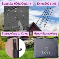 Parasolhoes Voor Zweefparasol–Waterdicht-met Rits En Stok-Superieure Kwaliteit-280cm X 81cm -Tuinmeubelen 1200x1200 689