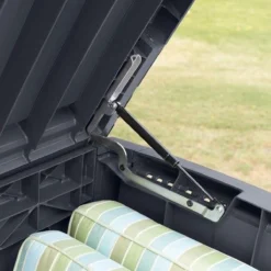 Keter - Borneo Opbergbox - 416 Liter - 129.5 X 62.5 X 70 Cm - Antraciet -Tuinmeubelen 1200x1200 746