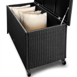Casaria Wicker Opbergbox - Waterdicht 121,5cm Met Wielen - Grijs 11 Casaria Wicker Opbergbox - Waterdicht 121,5cm Met Wielen - Grijs -Tuinmeubelen 1200x1200 766