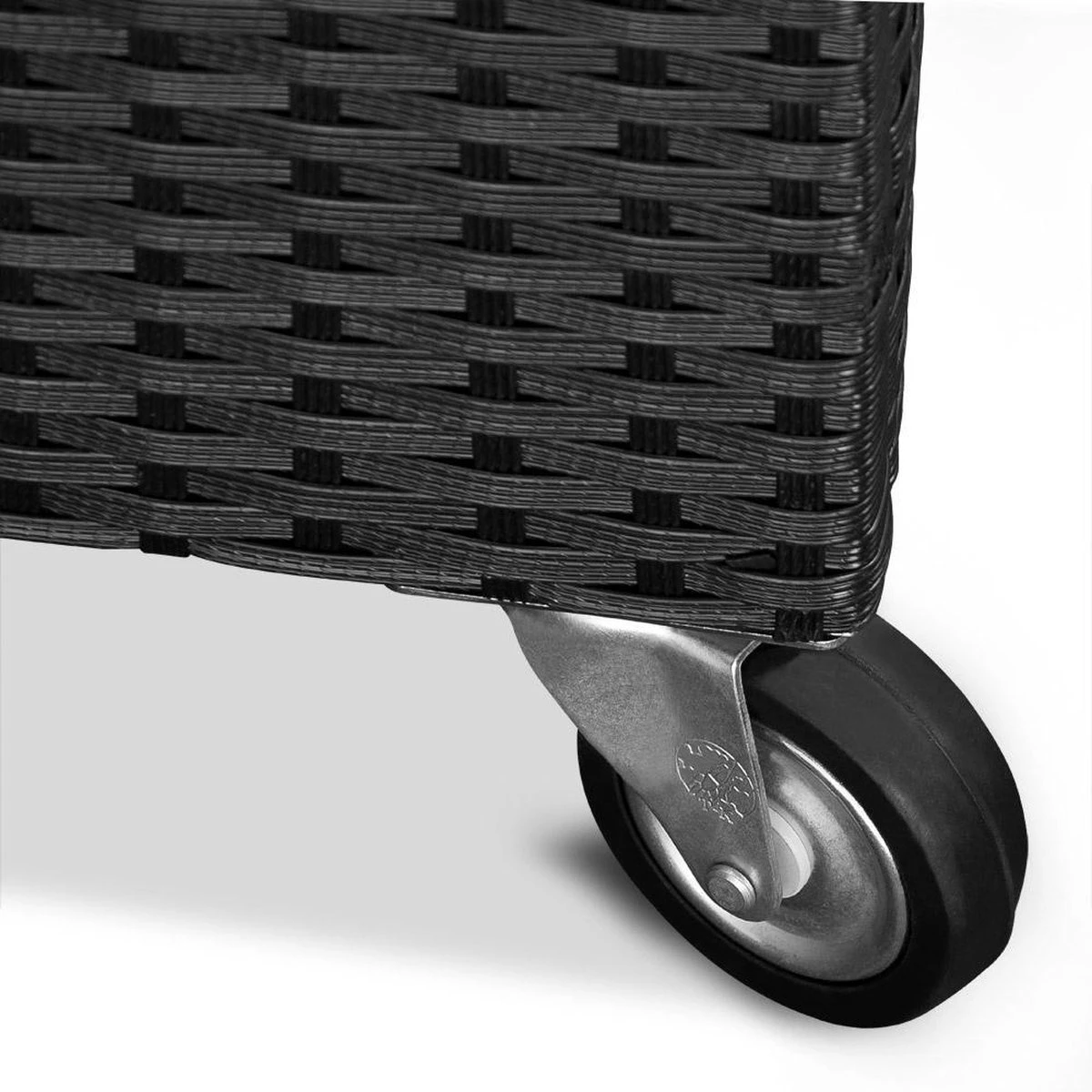 Casaria Wicker Opbergbox - Waterdicht 121,5cm Met Wielen - Grijs 7 Casaria Wicker Opbergbox - Waterdicht 121,5cm Met Wielen - Grijs - Afbeelding 7