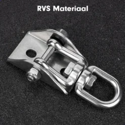 Luxe Ophangsysteem - 180° Schommelen, 360° Roteerbaar - Plafondhaak - Ophanghaak - Hangstoel Buiten - Hangstoel Binnen – Schommelstoel - Schommel - Bokszakken - RVS - Nederlandse Handleiding - -Tuinmeubelen 1200x1200 789