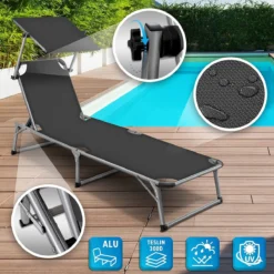 Sens Design Zonnebed - Ligbed Inklapbaar Met Zonneklep - Grijs 10 Sens Design Zonnebed - Ligbed Inklapbaar Met Zonneklep - Grijs -Tuinmeubelen 1200x1200 872