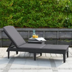 Allibert Jaipur Ligbed - 58x187,5x29 Cm - Grafiet -Tuinmeubelen 1200x1200 880