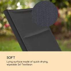 Blumfeldt Limala Tuinstoel - Ligstoel - Relaxstoel - Rugleuning In 6 Standen Verstelbaar - 2 Vielen - Draagkracht: Max. 150 Kg -Tuinmeubelen 1200x1200 969