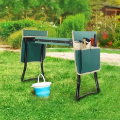 Uten - Kniebankje Tuin - Knie Steun - Tuinkruk Inklapbaar - Kniesteun Tuinieren - Kniekussen - Tot 150 Kg - Groen -Tuinmeubelen 1200x1200 994