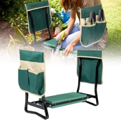 Uten - Kniebankje Tuin - Knie Steun - Tuinkruk Inklapbaar - Kniesteun Tuinieren - Kniekussen - Tot 150 Kg - Groen -Tuinmeubelen 1200x1200 995