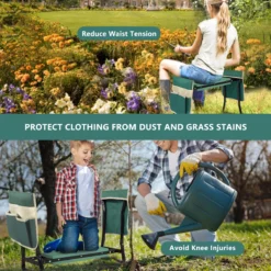 Uten - Kniebankje Tuin - Knie Steun - Tuinkruk Inklapbaar - Kniesteun Tuinieren - Kniekussen - Tot 150 Kg - Groen -Tuinmeubelen 1200x1200 996