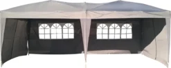 Partytent 3x6m Easy Up - 6 Zijwanden - Grijs