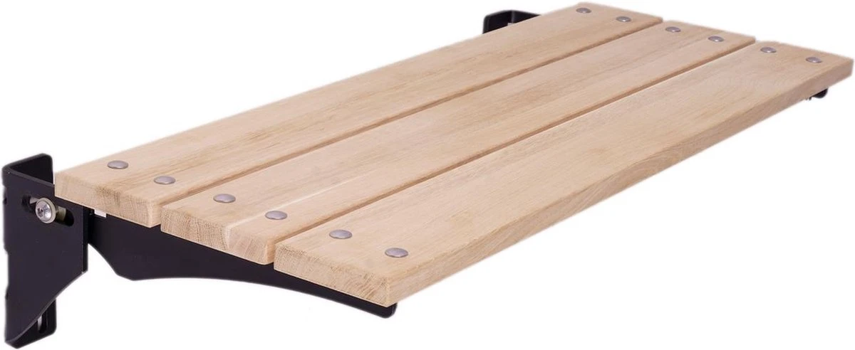 MaximaVida Opklapbare Gevelbank Jordaan 100 Cm- FSC Eikenhout 1 MaximaVida Opklapbare Gevelbank Jordaan 100 Cm- FSC Eikenhout