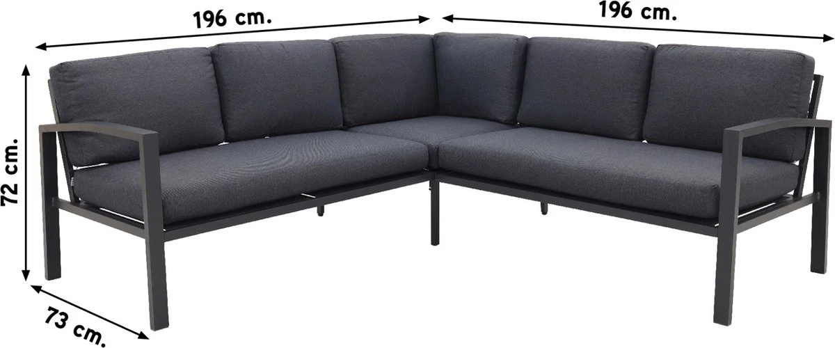 Wellington Lounge Dining Set - Carbon Black 3 Wellington Lounge Dining Set - Carbon Black - Afbeelding 3