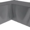 SORARA® Hoes Loungeset Hoekbank 235 X 235 X 70/100 Cm Grijs - Luxe Beschermhoes Tuinbank Met Aantrekkoord.