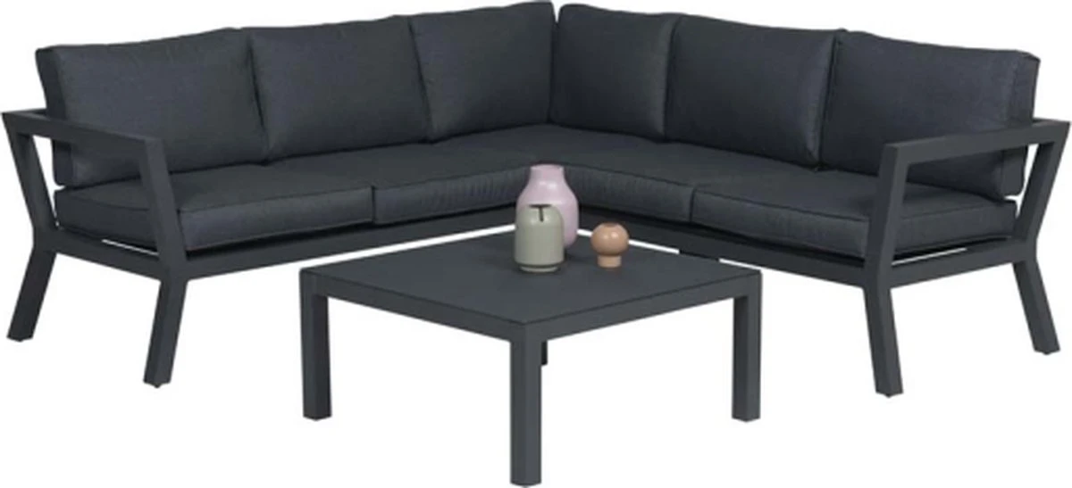 Garden Impressions Colorado Loungeset - Aluminium - Zwart 1 Garden Impressions Colorado Loungeset - Aluminium - Zwart