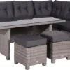 Garden Impressions Blue Bird Dining Loungeset 5-delig - Rechts - Bruin/antraciet