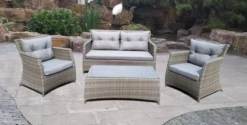 MaxxGarden Rattan Loungeset - 5 Persoons Zithoek - Wicker Tuinset - Incl. Kussens En Tafel -Tuinmeubelen 1200x608 2