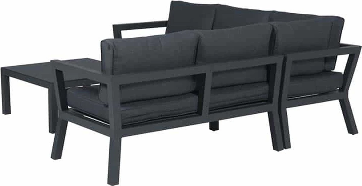 Garden Impressions Colorado Loungeset - Aluminium - Zwart 3 Garden Impressions Colorado Loungeset - Aluminium - Zwart - Afbeelding 3