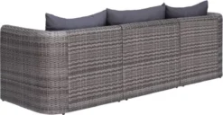 VidaXL 3-delige Loungeset Met Kussens Poly Rattan Grijs -Tuinmeubelen 1200x621 1